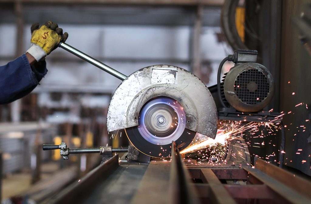 Scrap metal recycling facility.